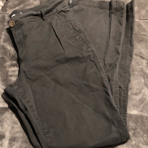 SET OF TWO! Old Navy Black Khakis - Picture 1 of 8